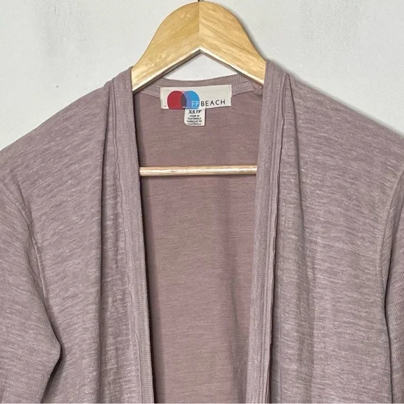 Free People Beach Bicoastal Long Duster Cardigan Sweet Whisper XS - Picture 11 of 12